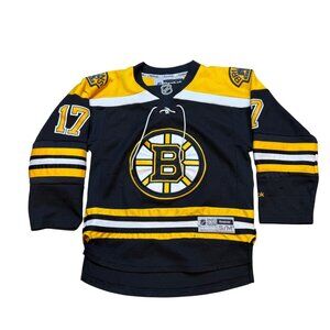 Boston Bruins Milan Lucic Jersey Youth S/M Black Reebok NHL #17 Drawstring